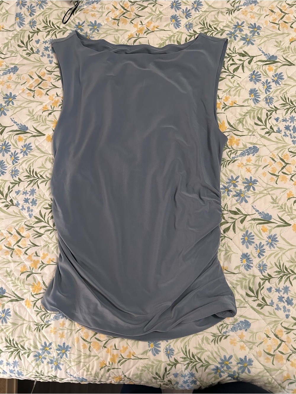 Nordstrom Sleeveless Stretch Tank Top - Slate Blue